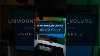 BSOD quick fix UNMOUNTABLEBOOTVOLUME part 2 [upl. by Meras]