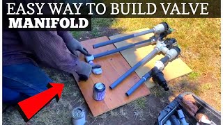 How to Build a Sprinkler Valve Manifold the Easy Way [upl. by Tacye]