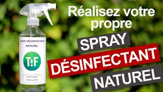 Réalisez votre propre spray désinfectant naturel   Astuce économique et écologique [upl. by Acirretahs]