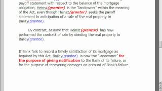 Verify Grantors Mortgage was Satisfied [upl. by Juback683]