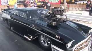 Loudest Blower Whine EVER 383ci SBC 57 Chevy Pro Mod [upl. by Llenor]