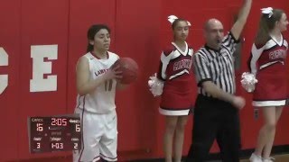 LHS Girls Varsity Basketball vs Robbinsville 021216 [upl. by Enelrac]