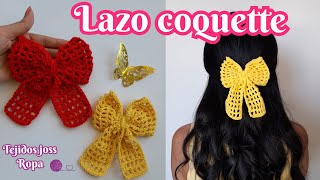 Lazo coquette tendencia tejido a crochet  tejidos joss ropa [upl. by Aseretairam173]