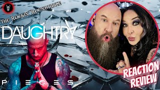 Metal Couple REACTS and REVIEWS  Daughtry  Pieces Official Music Video [upl. by Ailhat]