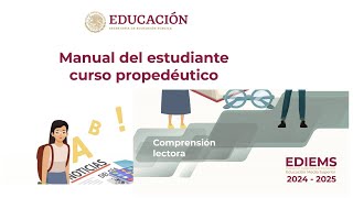 Manual del curso propedéutico EDIEMS COMPRENSIÓN LECTORA COMPLETO 20242025 [upl. by Kissel]