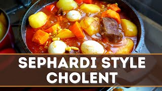 Sephardi style CHOLENT  חמין בסיגנון מורוקאי [upl. by Sucitivel]