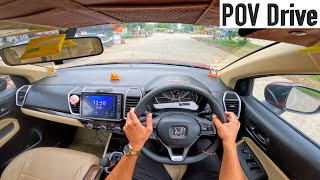 2023 Honda City V CVT POV Drive  4K POV Test Drive Binaural Audio  GoPro HERO 11 [upl. by Og]