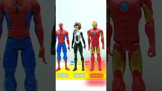 Unboxing Spider Man Toys ASMR Marvel Characters spiderman superhero shorts toys [upl. by Hilliary]