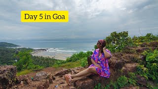 Day 5 in Goa  Chapora fort  Vagator beach  North Goa  Goa main attractions Dil chahta haivlogs [upl. by Reitrac]