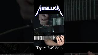 Dyers Eve Guitar Solo  Metallica [upl. by Bowne]