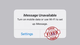 how to fix imessage unavailableimessage unavailable turn on cellular dataiOS172024 [upl. by Emiatej]