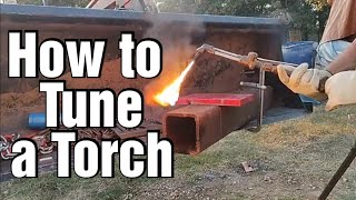 How to adjust the flame on cutting torch [upl. by Tanny466]