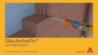 Sika AnchorFix®1 in holle metselwerk  Oplossingen voor al uw verankeringen [upl. by Yraht]