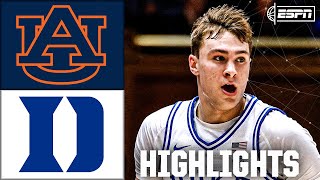 Auburn Tigers vs Duke Blue Devils  Full Game Highlights  ESPN College Basketball [upl. by Yendahc128]