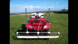 Atv front mounted Weed wiper kit 5ft  15metre wide [upl. by Llerdnod]