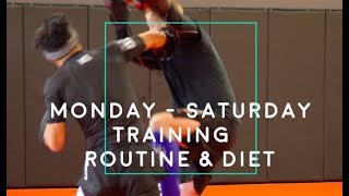 Monday to Saturday Training Routine amp Diet  Fight Camp Ep 2 [upl. by Boylston]