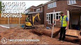 Digging Soakaway Drains and Footings [upl. by Favian]