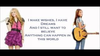 Hannah MontanaMiley Cyrus  Ordinary Girl lyrics [upl. by Noyerb]