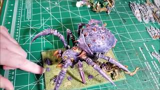 Fantasy Arachnarok Spider and Warpgnaw Verminlord Wash Painted Cheat [upl. by Norihs]