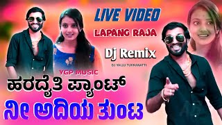 ಹರದೈತಿ ಪ್ಯಾಂಟ್ ನೀ ಅದಿಯೋ ತುಂಟ  KANNADA JANAPADA DJ SONG  INSTAGRAM TRENDING SONG lapangraja [upl. by Hortensa]