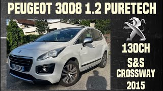 🔥 Peugeot 3008 12 puretech 130 ch samps crossway 2015 full options POV driving HD test drive 🚗 [upl. by Maitland]