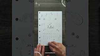 📒 Juillet facile et rapide  Bullet Journal Agenda Planner [upl. by Bywoods996]