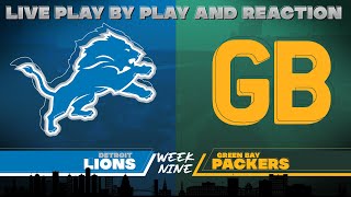 Lions vs Packers Live Play by Play amp Reaction [upl. by Gauldin]