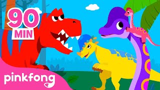 🦖LO MEJOR DE LO MEJOR🦖 Canciones y Cuentos de Dinosaurios para niños  Pinkfong en español [upl. by Iroc]