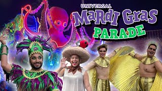 Full Mardi Gras Parade for 2024 at Universal Studios Florida [upl. by Cochrane]