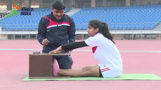 Sit and Reach Flexibility Test Khelo India Fitness Assessment  HINDI [upl. by Ocire]