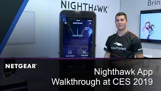 Nighthawk App Walkthrough with Michael Bissani  NETGEAR at CES 2019 [upl. by Ralston]