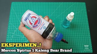 EKSPERIMEN Membuat Mercon Spirtus Dari 1 Kaleng Susu Bear Brand [upl. by Allen]