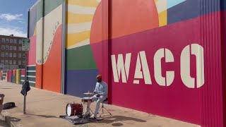 Motivate inspire and empower Waco Street Drummer brings art and music together [upl. by Lange]