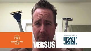 Dollar Shave Club VS Safety Razor from Wet Shaving Club [upl. by Nelrac]