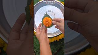 Diy flower decoration🪷✨️diy shorts diwali festival ytshorts trending shortsviral artshorts [upl. by Lednam]