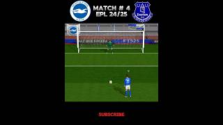 BRIGHTON vs EVERTON FC EPL 2425MATCH  4brighton evertonfc shorts [upl. by Verger]