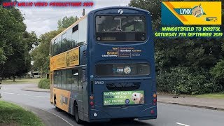 FIRST WoE SOUTH GLOS LYNX Y5 MANGOTSFIELD TO BRISTOL SAT 7TH SEPTEMBER 2019 [upl. by Neira]