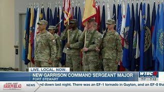 Fort Stewart welcomes new Garrison Command Sergeant Major [upl. by Lewendal]