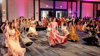 Stunning Sangeet Performance by the Bride and Her Friends and Family  Indian Wedding 4K [upl. by Natam]