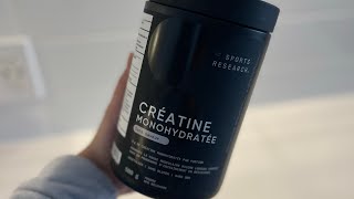 Sports Research Creatine Monohydrate  My Honest Review [upl. by Tebasile]