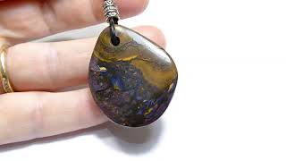 LARGE Pendant Boulder opal9 [upl. by Dera]