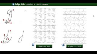Bobyho škola  Písanka  Písmeno D [upl. by Esined]