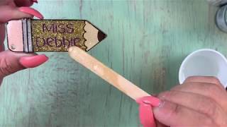 Cute Pencil Keychain Tutorial [upl. by Eecal816]