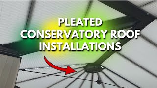 How To Fit A Pleated Conservatory Roof Installation  The Blinds And Shutter Company [upl. by Fira]