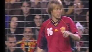 Debut de Gaizka Mendieta con la selección España vs Austria Año 1999 [upl. by Jordain]