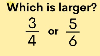 How to determine which Fraction is larger [upl. by Kavita]