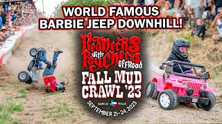 Rednecks with Paychecks Fall Mud Crawl 2023 Barbie Jeep Downhill [upl. by Nodnelg]