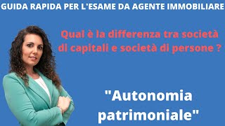 Qual è la differenza tra società di capitali e società di persone [upl. by Dnomsed9]