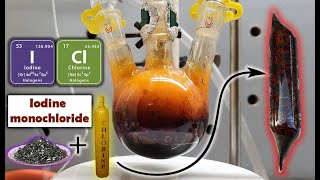 Making IODINE MONOCHLORIDE from the elements [upl. by Fidellas697]