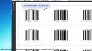 ISSN barcode generator [upl. by Ddat]